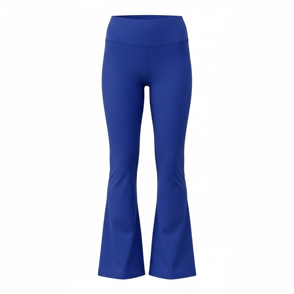 Zenana Royal Blue High Waisted Flare Leggings Yoga Pants with Pockets NSP-6046AB